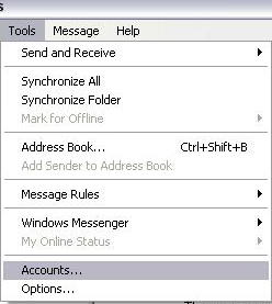 Configurare client de mail Outlook Express